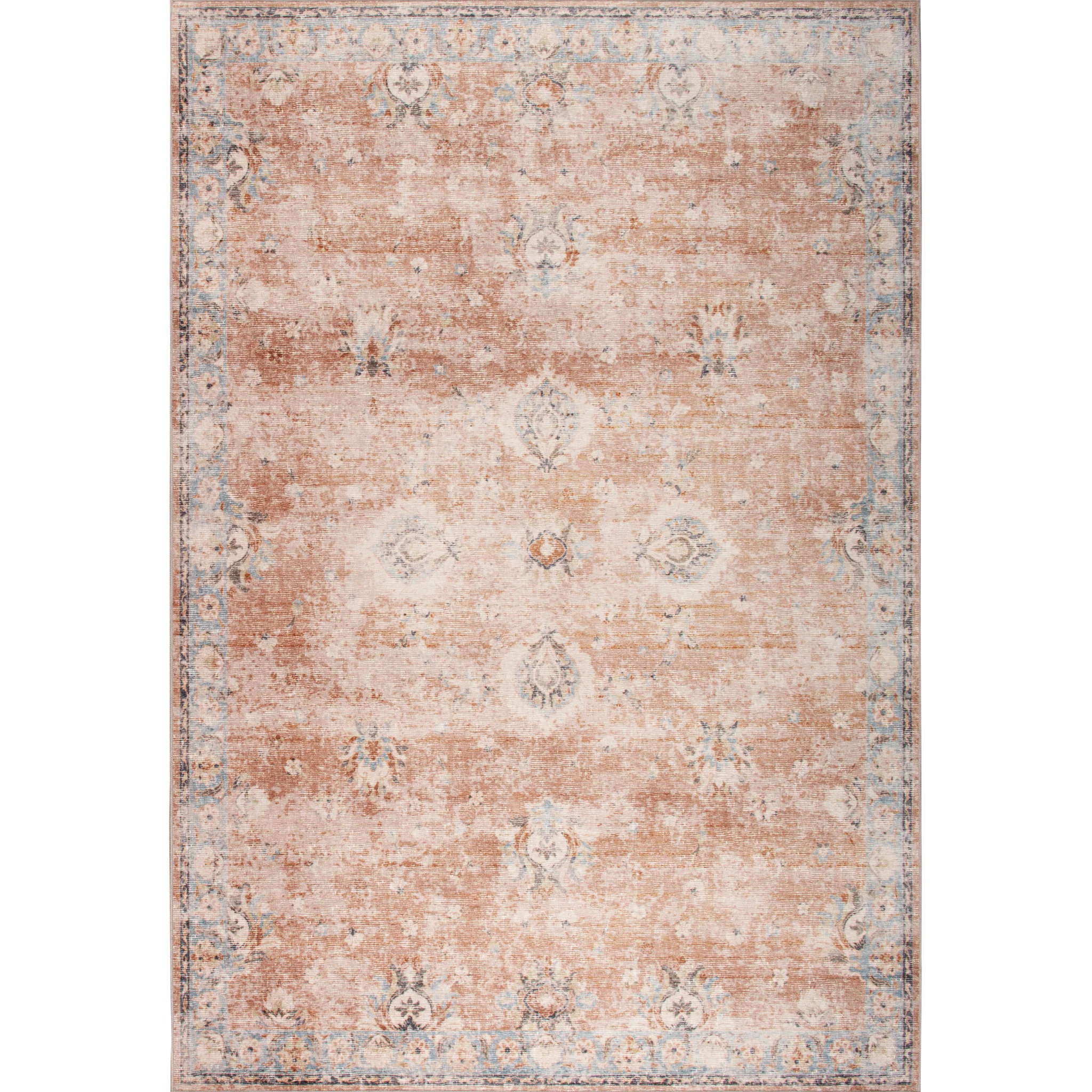 Shiraz - Terracotta/Sky (Rug Cover)